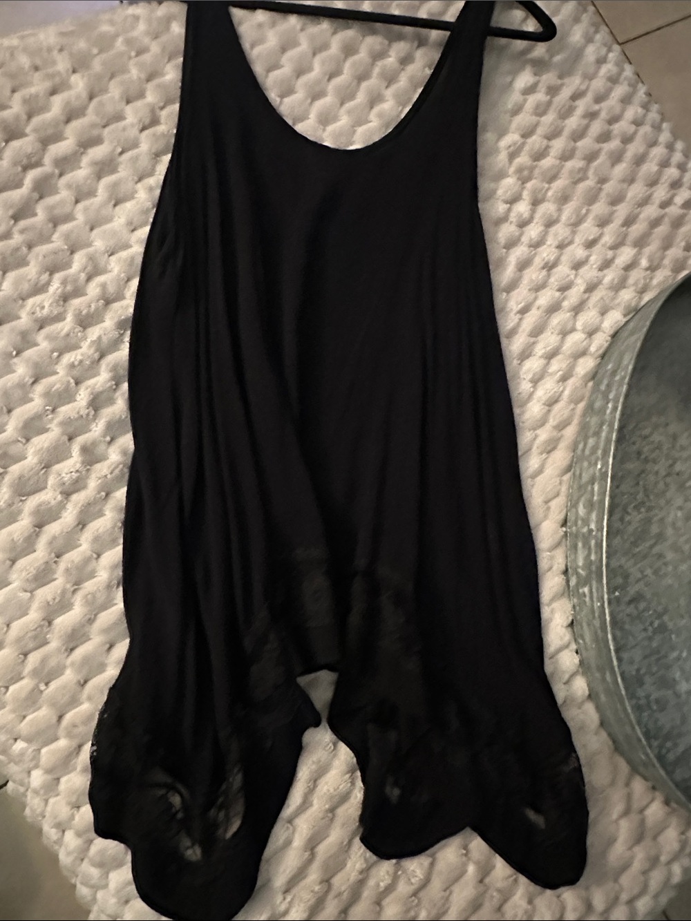 Free People Black Sleeveless Flowing top